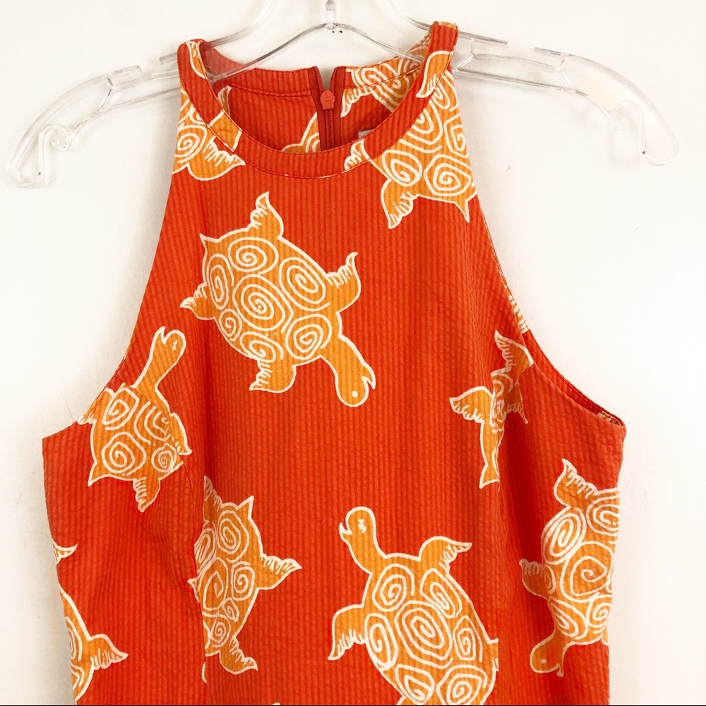 Lilly Pulitzer turtle halter dress (C2) - Picture 3 of 7